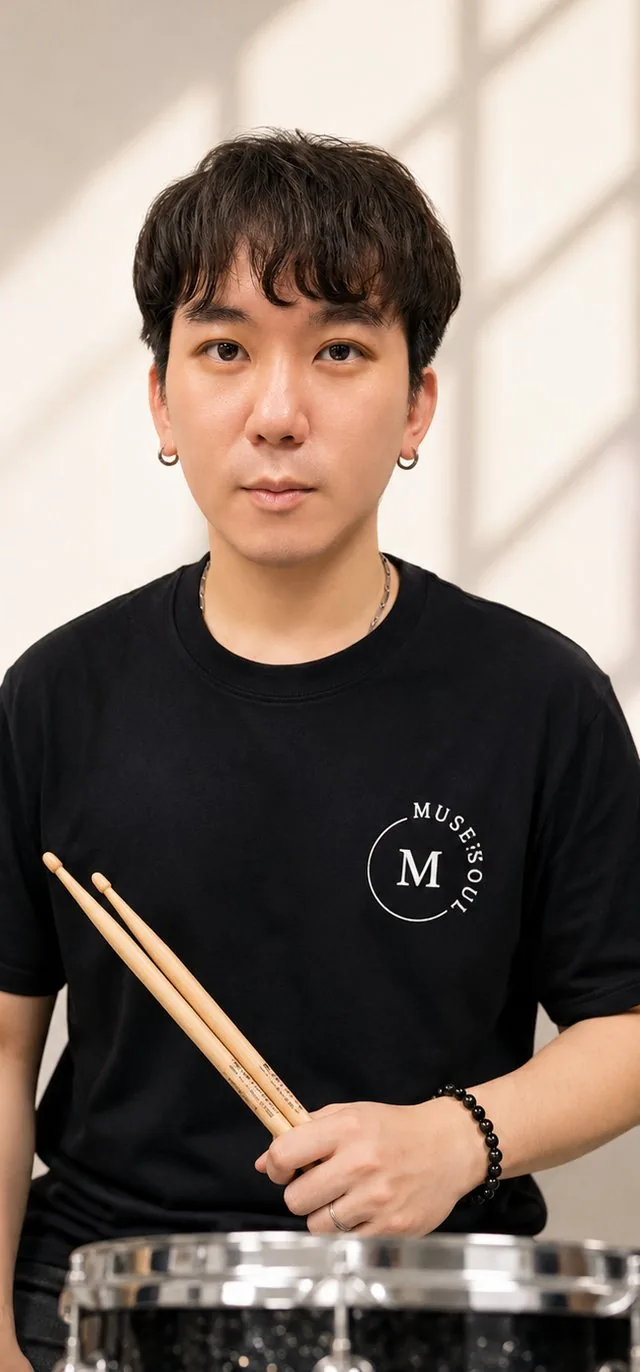 呂晨維，主修爵士鼓